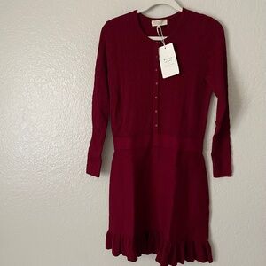 NWT Sezane Garnet Diana Dress L